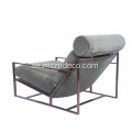 Moderné Milo Baughman Fabric Lounge stoličky s Osmanom